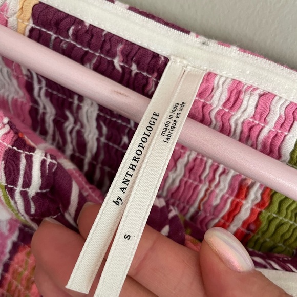 Anthropologie Pink and Purple Textured Dress - Picture 5 of 9